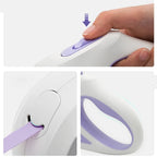 Streamer Led Lights Dog Leash Automatic Extending Nylon Leash Leads Premium Durable Pet Walking Leads Traction Rope Pet Products